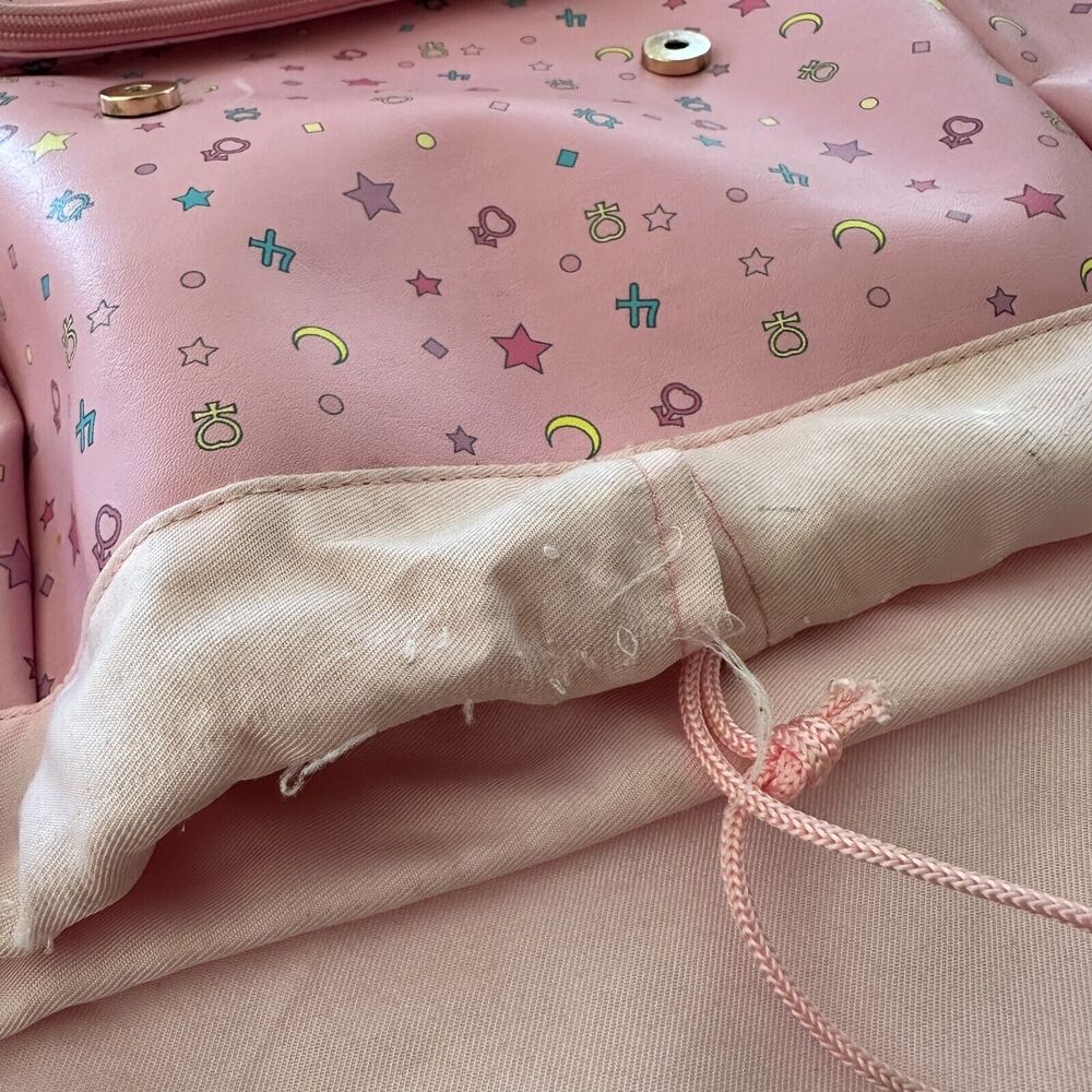 Sailor Moon Pink School Backpack Luna Large 17”X14” In the Name Of The Moon - Picture 15 of 16
